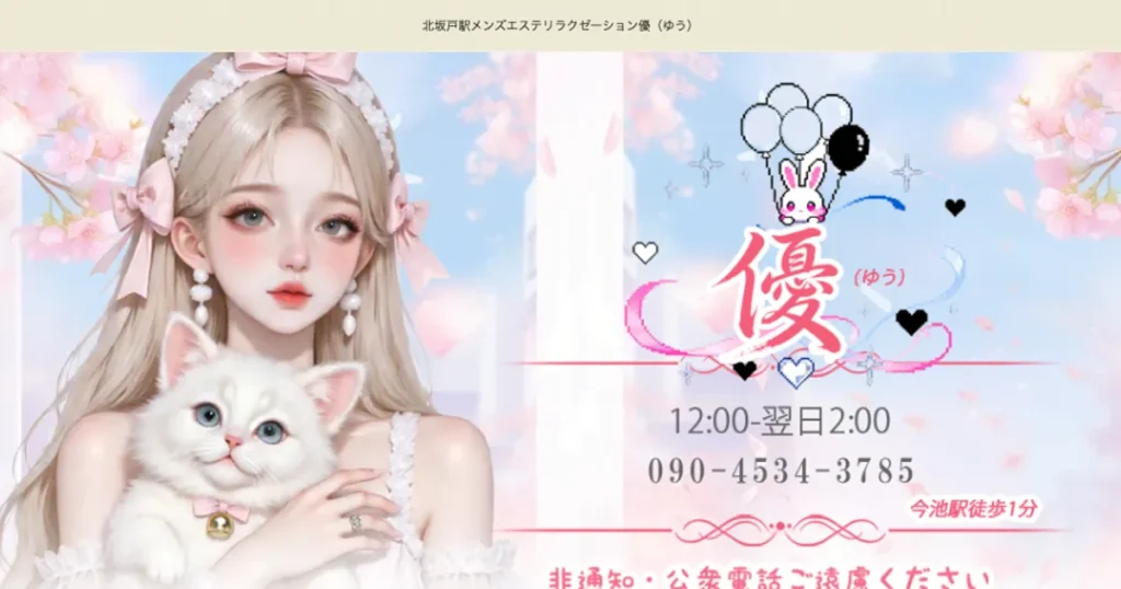 北坂戸メンズエステ｜優の口コミ＆体験談