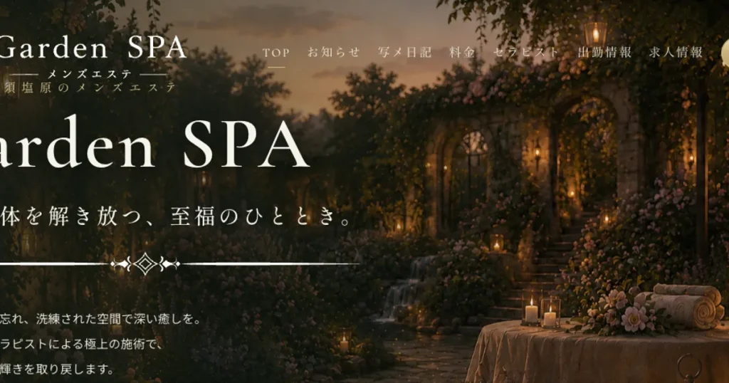 野崎メンズエステ｜Garden SPA ～ガーデンスパ～の口コミ＆体験談