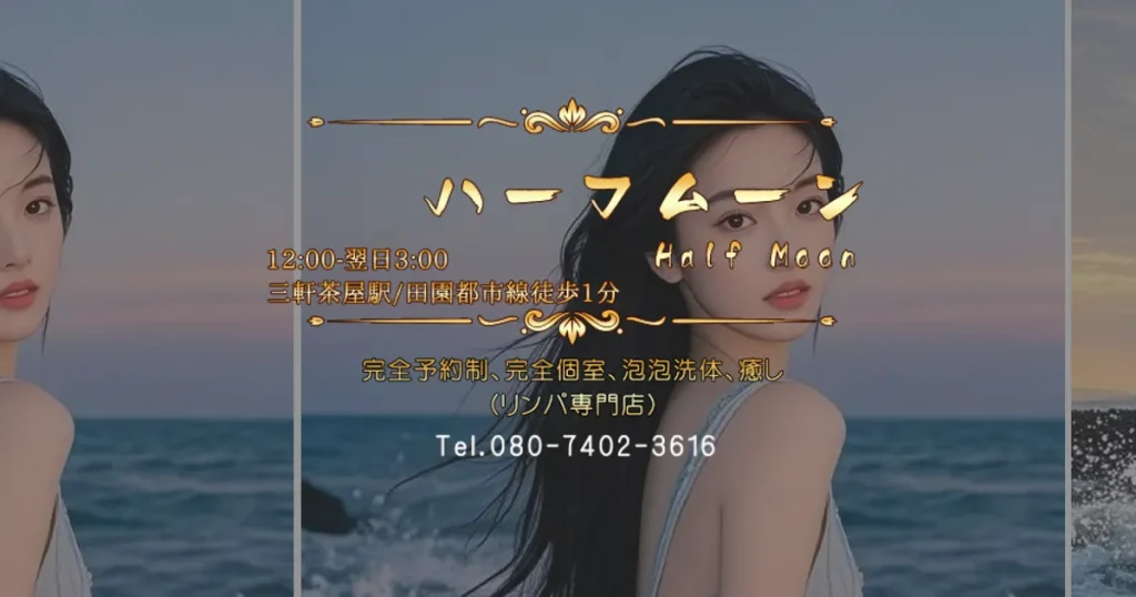 三軒茶屋メンズエステ｜ハーフムーン ～Half Moon～の口コミ＆体験談