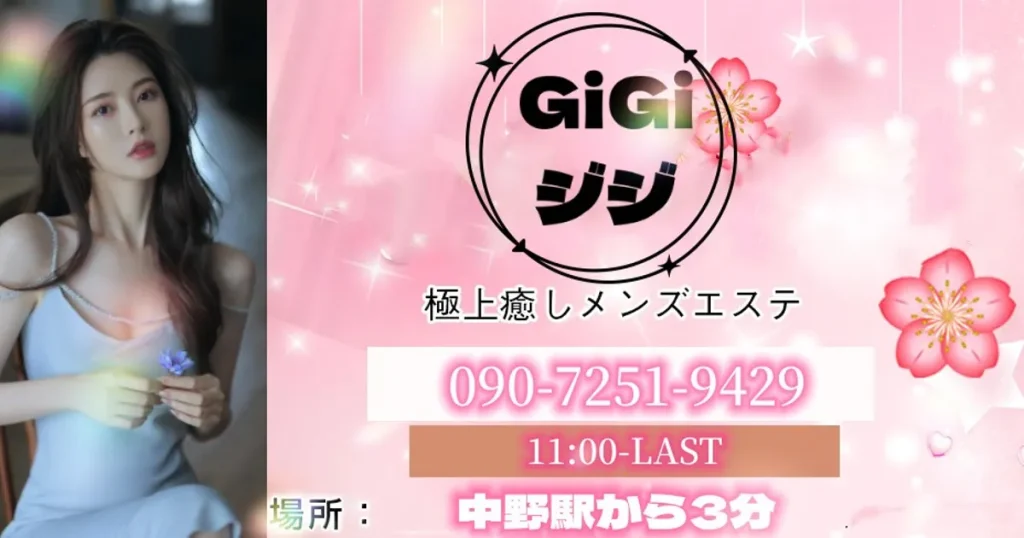 中野メンズエステ｜GIGI ジジの口コミ＆体験談