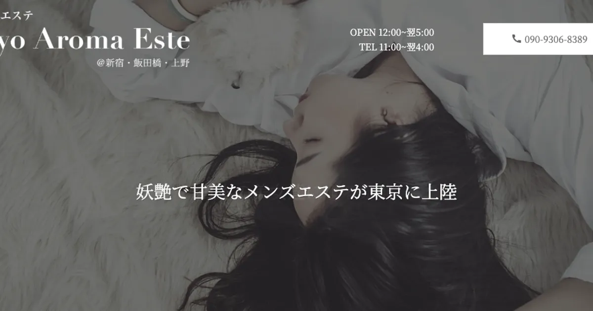 西新宿五丁目メンズエステ｜東京アロマエステ 西新宿Roomの口コミ＆体験談