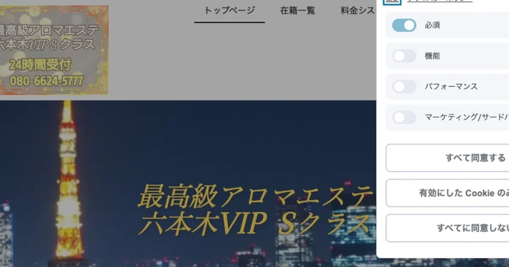 六本木メンズエステ｜六本木VIP Sクラスの口コミ＆体験談